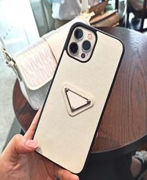 Mobile Phonecases Fashion Designer Phonecase Protective Phone Cover Triangle Sheet metal Letter P Iphone 13 Promax Phone Cases 12P5186925