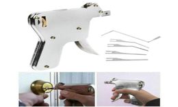 6Pcs Lock Pick Gun Set Door Bump Key Locksmith Tools Hand Tool Lock Opener Repair Tool Kit1767402