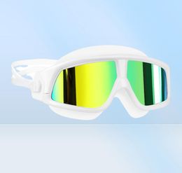 COPOZZ Swimming Goggles Comfortable Silicone Large Frame Swim Glasses AntiFog UV Men Women Swim Mask Waterproof 2202234128327