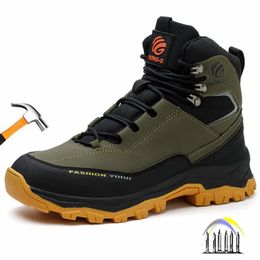 winter safety shoes men for work high top boots anti puncture with steel toe working protection women 231225