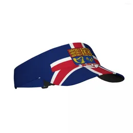 Berets Summer Sun Hat Men Women Adjustable Visor Top Empty Flag Of The Kingdom Canada Sports Tennis Golf Running Sunscreen Cap