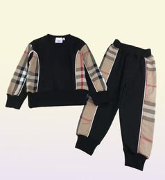 kid fashion clothe black baby boy designer sport clothing sets 90150 cm child toddler summer clothes 2022258w5839820