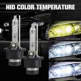 HID Car Xenon Kits 2pcs Xenon Light Replacement Bulb Kit 4300K 6000K 8000K Car Headlight Bulbs Fog Lights D1S D2S D3S D4S Dropshipping Hot SaleL231228L231228