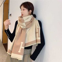 20% OFF scarf New Summer Korean Scarf Women's Cashmere Double sided Warm Neck Long Thickened Air Conditioned Shawl Dual Use