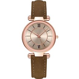 McyKcy Brand Leisure Fashion Style Womens Watch Good Selling Gold Case Quartz Movement Ladies Watches Leather Wristwatch270S