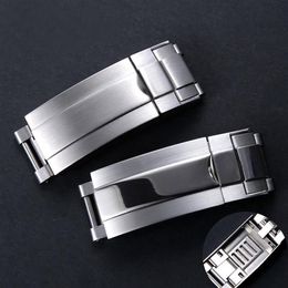 9mm X9mm NEW High Quality Stainless Steel Watch Band Strap Buckle Adjustable Deployment Clasp for Rolex Submariner Gmt Straps243b2413