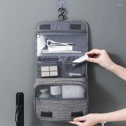 Cosmetic Bags Foldable Toiletry Bag Organiser Hanging Storage Bathroom Makeup Case Travel Dry And Wet Separation