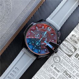 Brand Men Casual Sports Watches Running Seconds Quartz Mens Wristwatch Rubber strap reloj de lujo211h