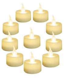 SXI 24 Pack Warm White Battery LED Lights Flameless Flickering light Dia 1.4" Electric Fake Candle for Votive Wedding Party4508269