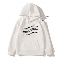 Baby Hoodies Child Hooded Tops Letter Fasion Girls Boys Clothes Long Sleeve Top Brand Children Sports Casual Comfortable Sweater SDLX Luck