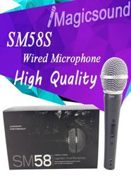 New High Quality SM58S Wired Dynamic Cardioid Microphone SM 58 58S 58SK SM58SK Vocal Microfone Mike Mic with Switch ONOFF6635078