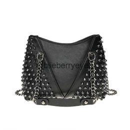 Shoulder Bags ANNRMYRS Rock Rivet Bag Female Small For Women Handbags Punk Handbag Leather Messenger Pursesblieberryeyes