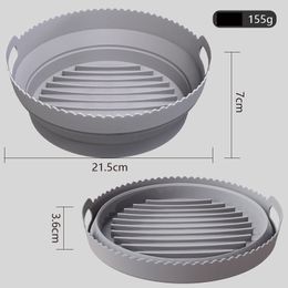 Air fryer silicone baking tray a variety of rectangular round silicone pad foldable factory wholesale. CCJ2113