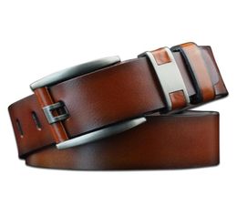 2019 New Super fashion men belt cow genuine leather luxury strap male belts for men new Desinger classice vintage pin buckle 4026104