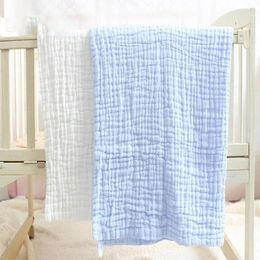 Blankets 6 Layers Super Soft Multi-Usage Cotton Muslin Blanket Baby Swaddle Seersucker Kids Bath Towel