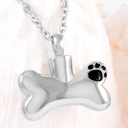 Pendant Necklaces CMJ8085 Pet Memorial Jewelry Bone Ash Holder Cremation Urn For Dog Ashes Keepsake Pendants Free