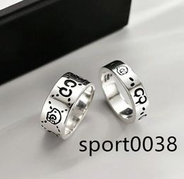 Women Men Ghost Skull Ring Letter Rings Gift for Love Couple Fashion Jewellery Accessories US Size 5114782693