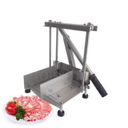 Commercial Manual Lamb Slicer Kitchen Beef Herb Mutton Rolls Cutting Machine