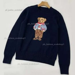 Ralph Sweaters Women's Sweater Polos Bear Sweater Winter Soft Basic Women Pullover Cotton Rl Bear Pulls Polos Bear Sweater 555