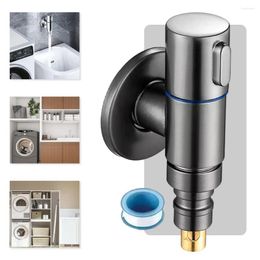 Bathroom Sink Faucets O-ne In Two Out Washing Machine Dual Control Water Stop Faucet Use Bidirectional Cheque Valve Set