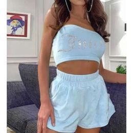 Juicy Apple Womens Classic Casual Two Piece Sets Sleeveless Top and Elastic Shorts Matching Athleisure Outfits New Arrivals 88ss