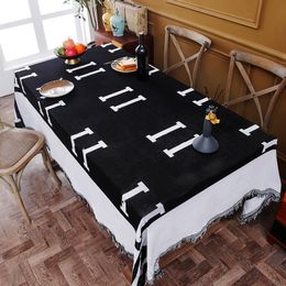 Top Quality Nordic Camouflage Tablecloth Waterproof Coffee Table TV Cabinet Cotton Linen Fabric Rectangular Tablecloth Household Table Mat