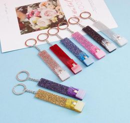 Puller Keychains Cute Debit Bank Cards Grabber for Long Nails ATM Key chain Key Ring Women with Plastic Clip9947456