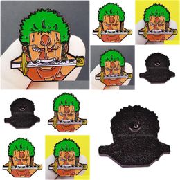 Cartoon Accessories Childhood One Piece Movie Film Quotes Badge Cute Movies Games Hard Enamel Pins Collect Cartoon Brooch Backpack Hat Dh62I