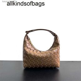 Top wallaces Bag BottegaaVenetas Woven Shoulder Bag Intrecciato Leather 7A Handmade Handheld Hand High Lady Underarm Woven Bags Quality Designer Small Leath