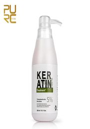 PURC Brazilian Keratin Treatment straightening hair 5 formalin 300ml Eliminate frizz and make shinysmooth Hair Treatments9841330