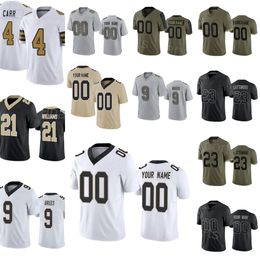 Child Man Women Football 9 Drew Brees Jerseys 21 Jamaal Williams 87 Foster Moreau 1 Alontae Taylor 23 Marshon Lattimore Carl Granderson 4 Derek Carr Khalen Saunders