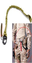 Tactical Survial Sling Quick Release Strap Safety Lanyard Outdoor Mountaineering Camping Climbing Bungee Nylon buffer rope93934909467082