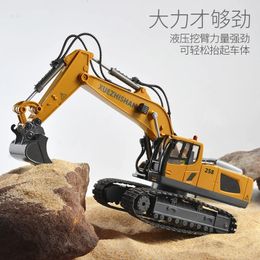 Remote Control Engineering Vehicle Building Blocks Toy Electric Excavator Construction Tractor Toys for Boys Girls Kids Gift 231228