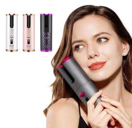 2021 Automatic Hair Curler Auto Ceramic Wireless Curling Iron Hairs Waver Tongs Beach Waves Irons Curlings Wand Air Curlers USB FCCRohs OEM1589797