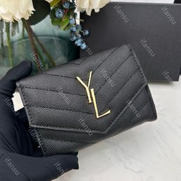 Leather Letter Diamond Shaped Envelope for Women's Fashionable and Portable Short Style Zero Wallet Multifunctional Thread Credit Card Holder Black