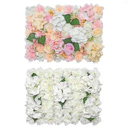 Decorative Flowers Rose Flower Panel Floral Mat Trendy Artificial For Wedding Venue Indoor And Outdoor Stage Show Yard Receptions