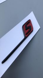 Glossy Black Red Silver S Badge for Mercedes AMG SAMG E63S C63S GLC63S GLE63S Emblem Car Styling Trunk Refitting Sticker4474692