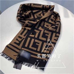 10% OFF scarf F Letter Scarf Women's Winter Versatile Net Red New Thickened and Warm Cashmere Shawl Korean Version Neck Cute