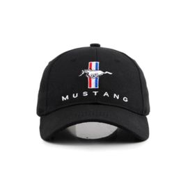 Wide Brim Hats 2021 Black Baseball Cap Sports Racing Car Men039s Sunglasses Moto MUSTANG Moto Motorcycle 3D Embroidery2232172