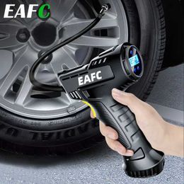 Inflatable Pump Car Air Pump 120W Wireless Inflatable Pump Portable Rechargeable Air Compressor Digital Car Automatic Tyre Inflator EquipmentL231228