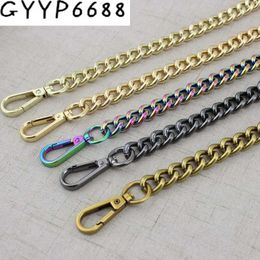 1m fashion Rainbow Aluminum Chain Light weight Bags Purses Strap Accessory Factory Quality Plating Cover Wholesale 231227