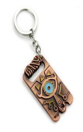 Legend of Zelda Keychain Sheikah Slate Pendant Handmade Keyring Breath of the Wild Game Jewelry key Holder llavero zelda COSPLAY11351428