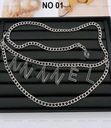 Women Gold Chains Belts Letter Fashion Designers Belt Silver Link Luxury Waist Chain Womens Metal Alloy Accessories Waistband Gird7353084