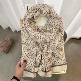 28% OFF scarf Korean version of new cotton linen for women's dual use students' warm autumn winter necklaces air conditioning shawls scarves and gauze outerwear