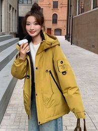 Super good-looking assault suit for women in 2023 new winter jacket with a design sense. Small and trendy brand couples work clothes thick cotton jacket