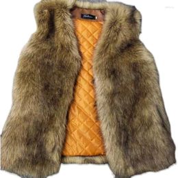 Men's Vests 2024 Short Thickened Autumn And Winter Imitation Fur Vest Youth