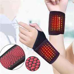 Wrist Support Brace Wrap Carpal Protector Wristband Heated Hand Warmer Wraps Bandages Tunnel Strap