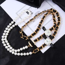 Women's Sweater Chain Pendant Necklaces Ccity Brand Jewellery Designer Luxury c Autumn and Winter Choker Pearl Long-chain