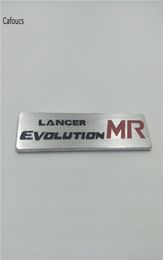 Aluminum Metal Carstyling For Mitsubishi Lancer Evolution X MR Emblem Badge Logo Decal Sticker9074568