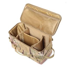 Storage Bags Outdoor Camping Gas Tank Bag Large Capacity Ground Nail Tool Canister Picnic Cookware Utensils Kit